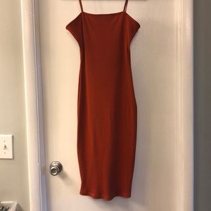 Roma midi dress - burnt orange - barely worn!